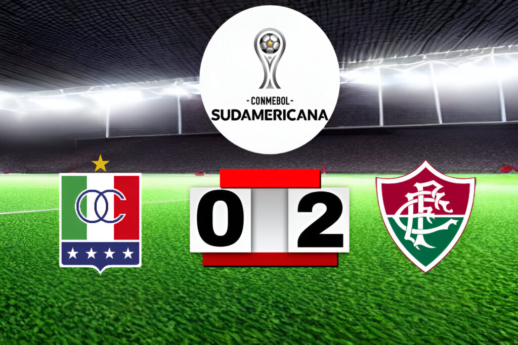 Jogadores do Fluminense comemoram vitória por 2 a 0 sobre o Once Caldas no Maracanã pela Copa Sul-Americana 2025