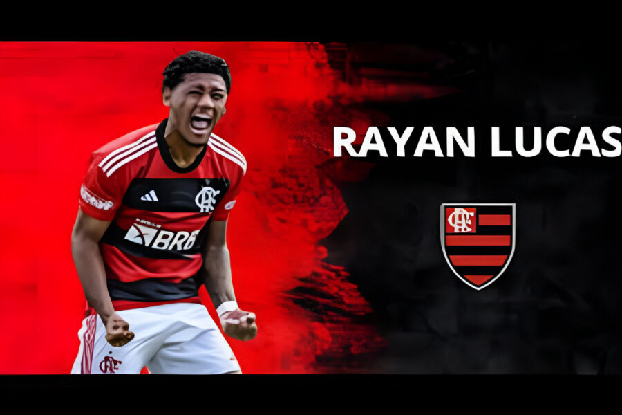 Rayan Lucas com a camisa do Flamengo em campo, possível reforço do Sporting