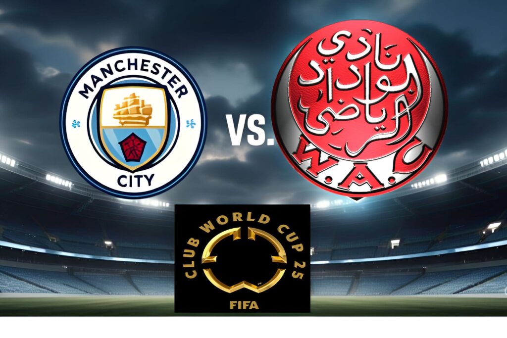 Manchester City x Wydad Casablanca no Mundial de Clubes 2025 - Quartas de Final