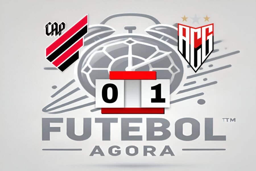 Jogadores do Atlético-GO comemoram gol contra o Athletico-PR em partida válida pela Série B do Brasileirão 2025