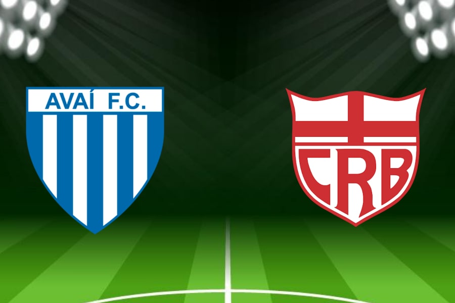 Torcida do Avaí animada nas arquibancadas do Estádio da Ressacada durante jogo contra o CRB pela Série B do Brasileirão 2025
