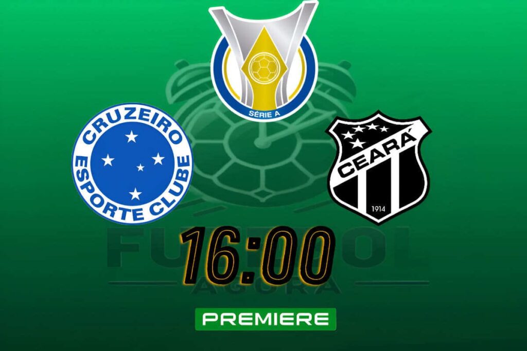 Confronto Cruzeiro x Ceará Brasileirão 2025 - Logotipos dos Clubes