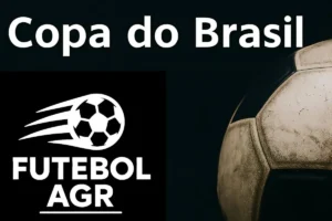 Imagem destacada da página Copa do Brasil com bola de futebol desgastada sobre fundo escuro, logo do site Futebol Agora no canto e título em destaque; design voltado a notícias e cobertura do torneio nacional de futebol.