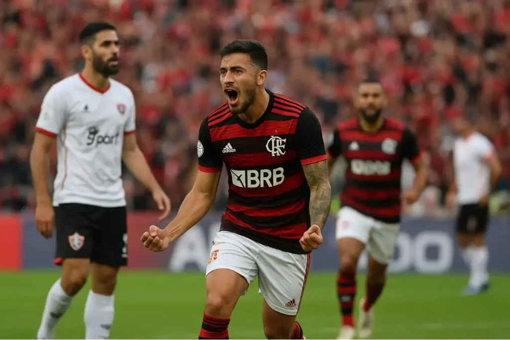 Flamengo 8 x 0 Vitória: análise dos gols e melhores momentos do jogo no Maracanã.