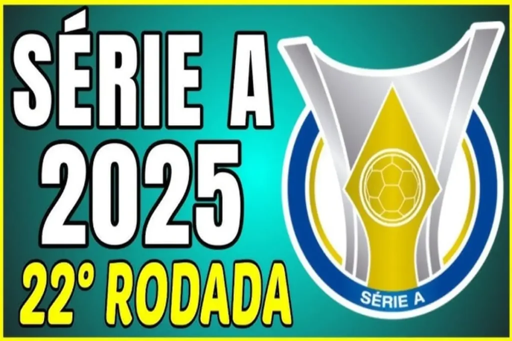 22ª rodada do Campeonato Brasileiro Série A 2025 com logos dos principais times
