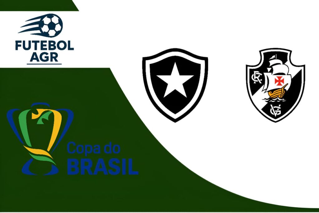 Botafogo x Vasco: Escalações e confronto na Copa do Brasil 2025 – Imagem oficial com logos dos times